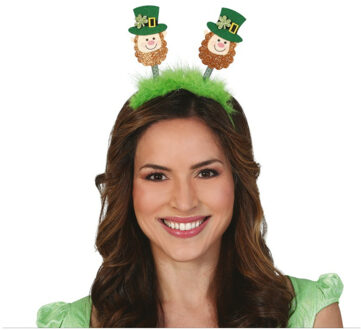 St. Patricks day verkleed diadeem/haarband - groen - voor volwassenen - Verkleedhoofddeksels