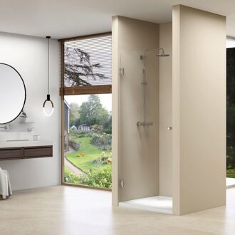 ST01 Los Glas Nisdeur - 80x200cm - helder Clearglas - dikte 8mm ST0110080LG Chroom