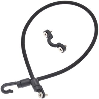 Staaf Tamer Verstelbare Riem Houder Deck Mount Connector Zwarte Staaf Band Houder Met Elastische Koord Duurzaam Gespen Roestvrij Schroeven