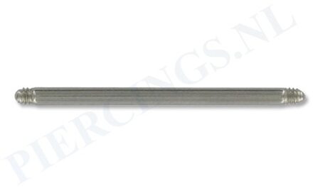 Staafje barbell 1.6 mm 6 mm