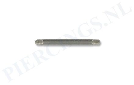 Staafje barbell titanium 1.2 mm 10 mm
