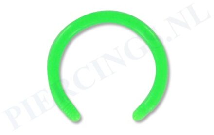 Staafje circulair barbell acryl groen