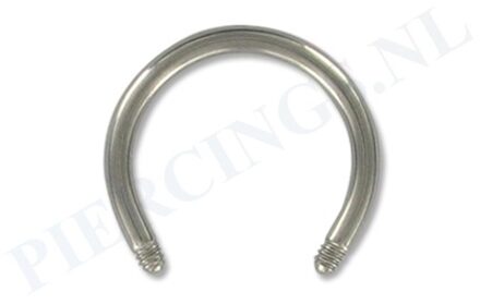 Staafje circulair barbell titanium 1.6 mm 10 mm