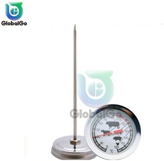 Staal Barbecue Bbq Roker Grill Thermometer Temperatuurmeter Celsius Huishoudelijke Thermometers