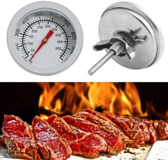 Staal Bbq Professionele Thermometer 50-500C Barbecue Roker Grill Temperatuurmeter Barbecue Haard Accessoires