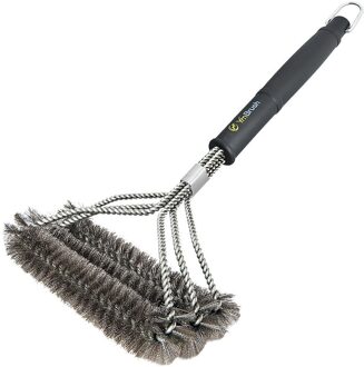 Staal Brede Spiesjes Bbq Grill Borstel En Schraper Bbq Cleaner Brush Perfect Gereedschap Grill Borstel Ideaal Barbecue Accessoires