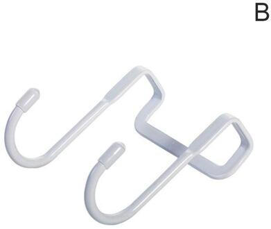 Staal Niet-Geperforeerde Non-marking S-Vormige Badkamer En Achter Keuken Haak Dubbele Deur Voor Opknoping Jas haak Hoed