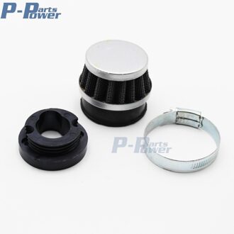 Staal Pod Luchtfilter Cleaner + Carby Adapter 43 47 49cc Mini Bike PIT Dirt Pocket Quad Atv Raket scooter