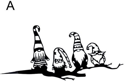 Staal Tak Gnomes Decoratie Metalen Boom Art Metal Gnomes Tuin Staal Zilver Woondecoratie Accessoires Decoratie Ambachten