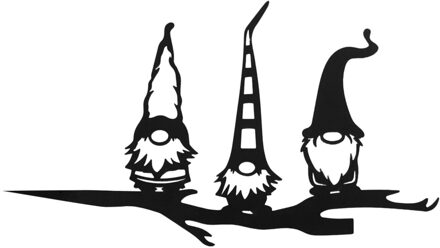 Staal Tak Gnomes Decoratie Metalen Boom Art Metal Gnomes Tuin Staal Zilveren Fairy Garden Decoratie Accessoires