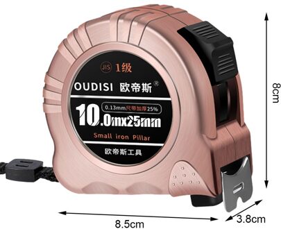 Staal Tape Draagbare Meetlint 3/5/7.5/10M Maatregel Nylon Weerstand Te Vallen Waterdichte Afstand Professionele Meetinstrumenten 10M 25MMwidth