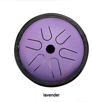 Staal Tong Drum 5.5 Inch 6 Tune Hand Pan Drum Tank Hang Drum Met Drumsticks Draagtas Percussie Instrumenten Accessoires lavendel
