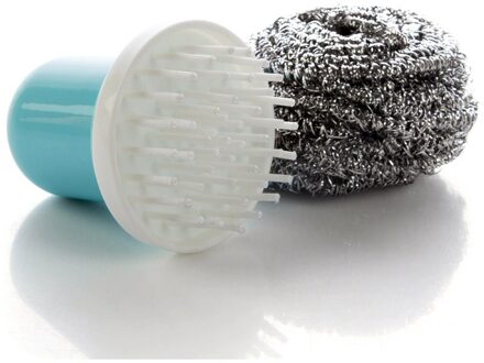 Staaldraad Bal Reinigingsborstel Met Handvat Afneembare Pan Schotel Kom Cleaner Wassen Keuken Schoon Gereedschap