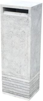 Staande Brievenbus Big Boss - Natuursteen - Lichtgrijs - 34x100x24cm