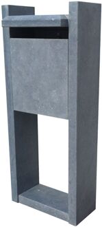 Staande Brievenbus Cadiz - Natuursteen - Blauwe Hardsteen - 44x105x25cm