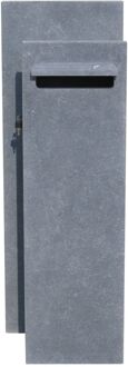 Staande Brievenbus Compostella Links - Natuursteen - Blauwe Hardsteen - 40x115x30cm