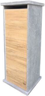 Staande Brievenbus Lhotse - Natuursteen - Blauw - 34,25x101x32cm