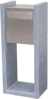 Staande Brievenbus Madrid - Natuursteen - Blauwe Hardsteen - 40x100x32cm