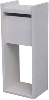 Staande Brievenbus Madrid - Natuursteen - Wit - 40x100x32cm