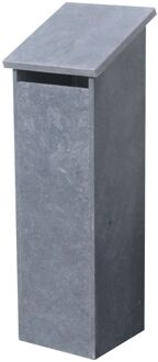 Staande Brievenbus Marbella - Natuursteen - Blauwe Hardsteen - 36x115x25cm
