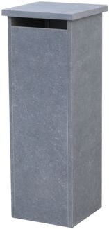Staande Brievenbus Palma - Natuursteen - Blauwe Hardsteen - 32x98x32cm