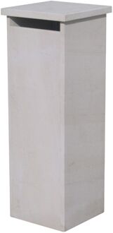 Staande Brievenbus Palma - Natuursteen - Wit - 32x98x32cm