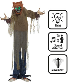 Staande decoratie Gemene wolf (160 cm) Multikleur - Print