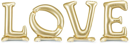 Staande Folieballon LOVE Goud 300cm Goud - Brons