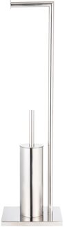 Staande Toiletrolhouder - Rvs - Vrijstaand - Chroom Gepolijst
