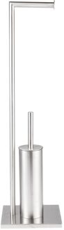 Staande Toiletrolhouder - Rvs - Vrijstaand - Rvs Geborsteld