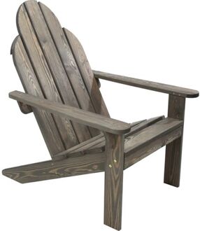 Stabiele Canadian Deckchair Houten Tuinstoel - Bruin