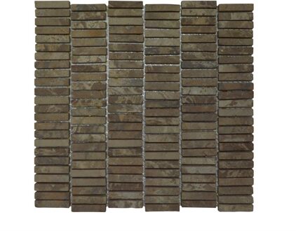 Stabigo Mozaiek Parquet 1x4.8 30x30 cm Marmer Moccacino Stabigo