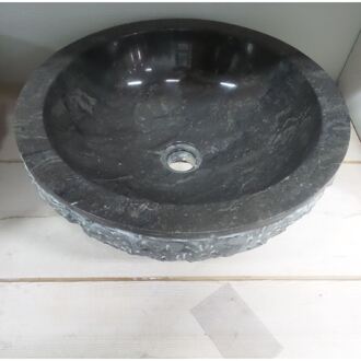 Stabigo Waskom Natuursteen W01 Marmo Zwart 40x40x15 cm