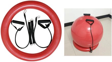 Stabiliteit Ring Ball Stand Holding Base Met Weerstanden Band Handvat Home Office rood