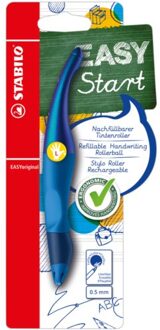 STABILO EASYoriginal - Ergonomische Rollerball - Linkshandig - Blauwe Uitwisbare Inkt - Holograph Edition - Navulbaar - Blauw