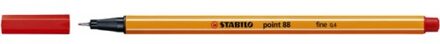 STABILO Fineliner Stabilo Point 88/40 rood