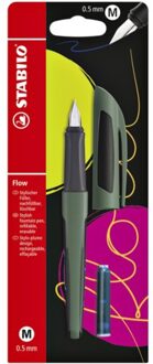 STABILO Flow - Vulpen - SPORTY Edition - Forest + 1 Inkt Cartridge