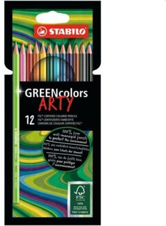 STABILO Kleurpotloden STABILO Greencolors 6019/12-1-20 etui a 12 stuks Wit