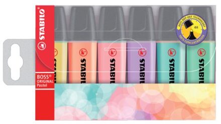 STABILO Markeerstift STABILO Boss Original 70/6 etui a 6 kleuren
