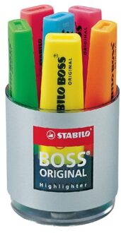 STABILO Markeerstift STABILO Boss Original 7006 deskset a 6 kleuren