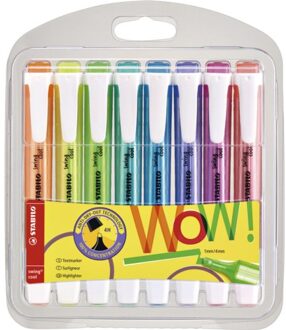STABILO Markeerstift STABILO Swing Cool etui a 8 kleuren
