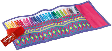 STABILO Pen 68 Rollerset Festival Spirit - Etui 25 stuks