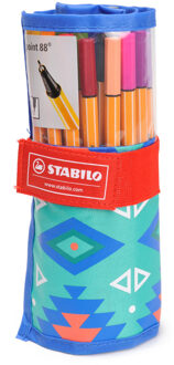 STABILO Point 88 Rollerset fineliners, 25 stuks