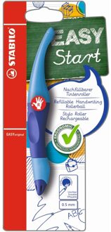 STABILO Rollerpen STABILO Easyoriginal rechtshandig licht/donkerblauw blister