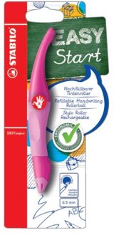 STABILO Rollerpen STABILO Easyoriginal rechtshandig roze/lichtroze blister