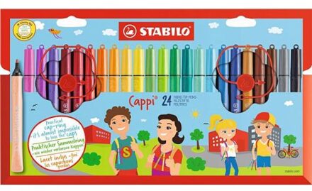 STABILO Viltstift STABILO Cappi 168 etui a 24 kleuren