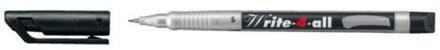 STABILO Write-4-All - Permanent Marker - Superfine 0,4 mm - Zwart - per stuk
