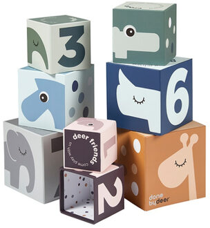 Stacking cubes Deer friends Colour Mix