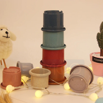 Stacking Cup Toys for Children Kids Stacking Cup Science Education Bathtub Toy Stacking Ring Tower Toy Early Education Christma