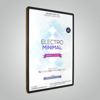 Stadion Fast Food Restaurant Opknoping Licht Led Board Menu Borden Reclame 13w-40X50cm zwart